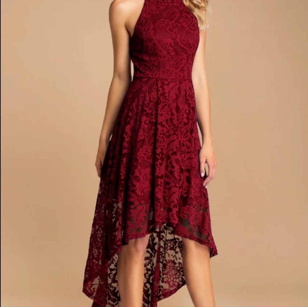 Burgundy formal dress